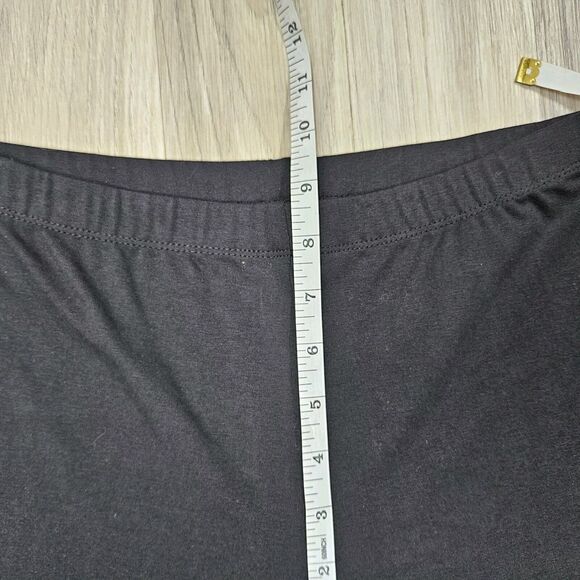 SUSAN GRAVER Womens Black Snap Button Cropped Leggings Size XS - Picture 5 of 7